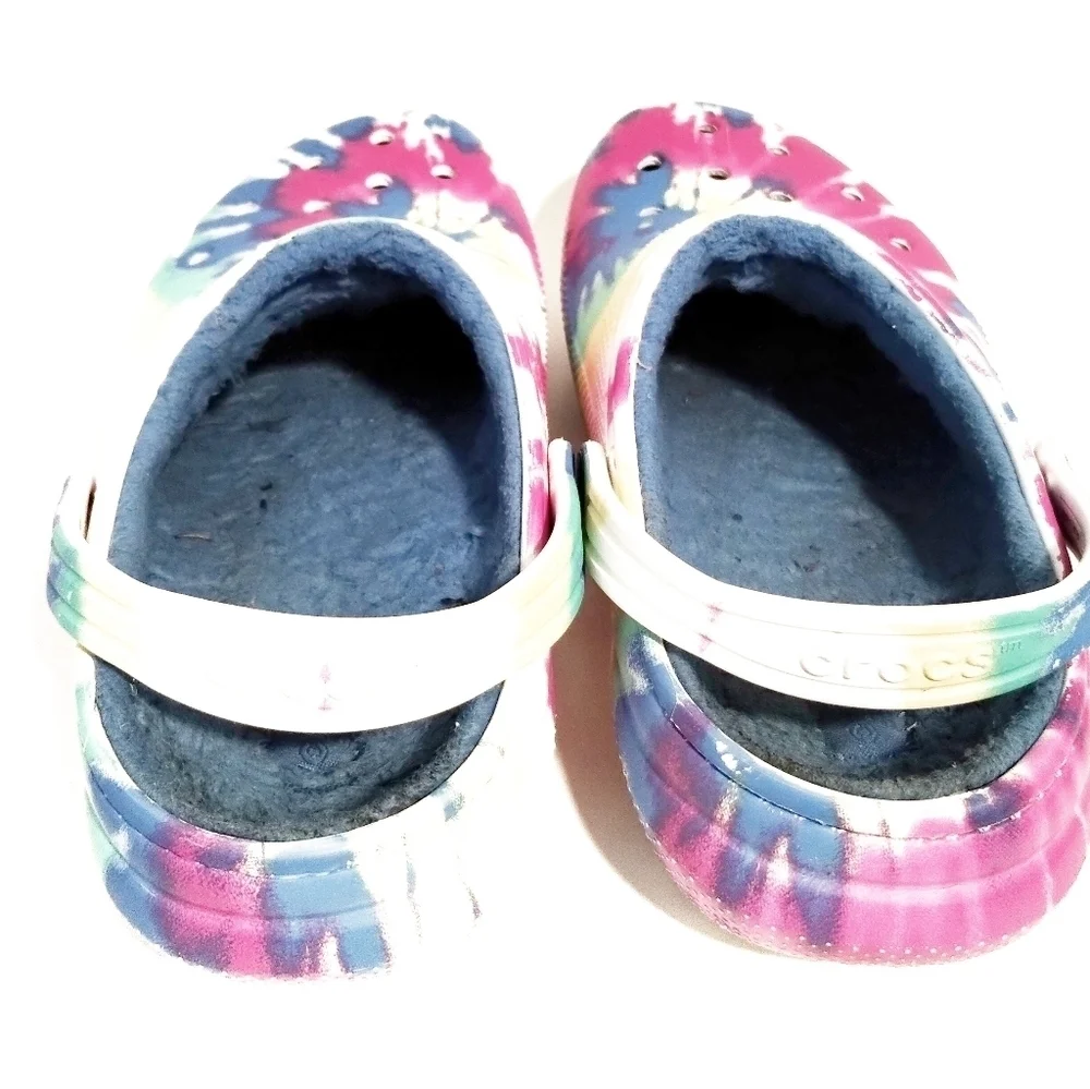 Crocs Classic Fur Lined‎ Tie Dye Clog Unisex M6/W8